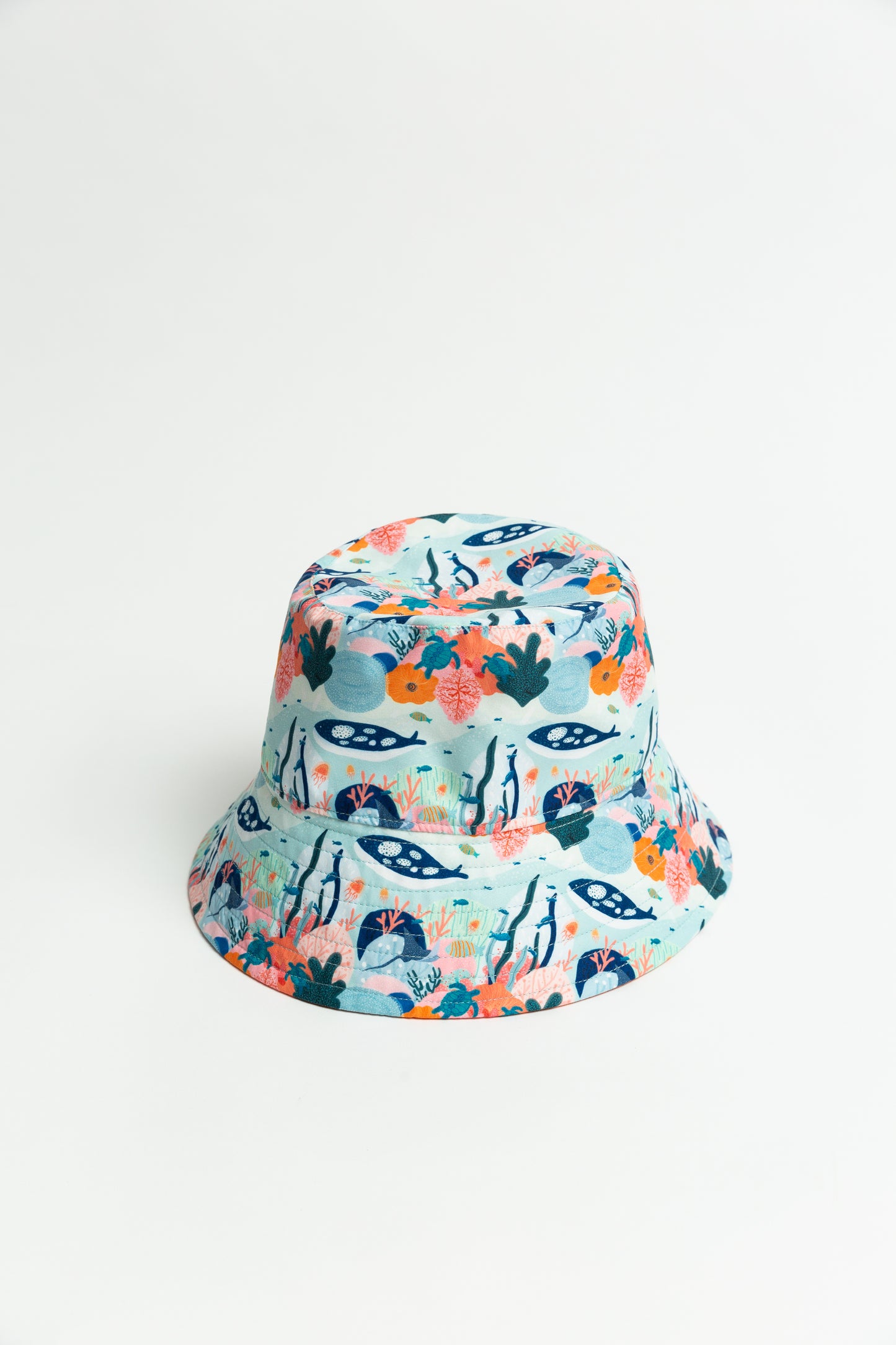Reversible Bucket Hat (Ocean Print)